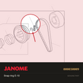 Snap Ring E-10, Janome #000030009 — shown on the Janome parts diagram