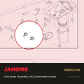 Cord binder, Janome #000053204 — shown on the Janome parts diagram