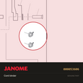 Cord binder, Janome #000053606 — shown on the Janome parts diagram