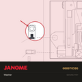 Washer 4, Janome #000070506 — shown on the Janome parts diagram