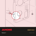 Washer 4, Janome #000071024 — shown on the Janome parts diagram