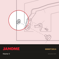 Washer 5, Janome #000072014 — shown on the Janome parts diagram