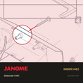 Set screw 4x40, Janome #000093402 — shown on the Janome parts diagram