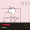 Set Screw 4mm x 6mm, Janome #000101404 — shown on the Janome parts diagram