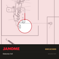 Set Screw 3mm x 5mm, Janome #000103808 — shown on the Janome parts diagram