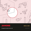 Hexagon socket screw 4x8, Janome #000111500 — shown on the Janome parts diagram