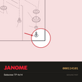 Setscrew TP 4x14, Janome #000114101 — shown on the Janome parts diagram