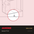 Tapping Set Screw 3mm x 4mm, Janome #000115401 — shown on the Janome parts diagram