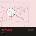 Washer, Janome #000129903 — shown on the Janome parts diagram