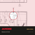 Setscrew 3x10, Janome #000149002 — shown on the Janome parts diagram