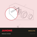 SETSCREW 2.3 X 5B, Janome #000161701 — shown on the Janome parts diagram