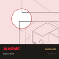 Setscrew 4x18, Janome #000166500 — shown on the Janome parts diagram