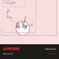Setscrew 2x5, Janome #000230403 — shown on the Janome parts diagram