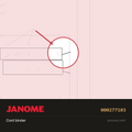 Cord binder, Janome #000277103 — shown on the Janome parts diagram