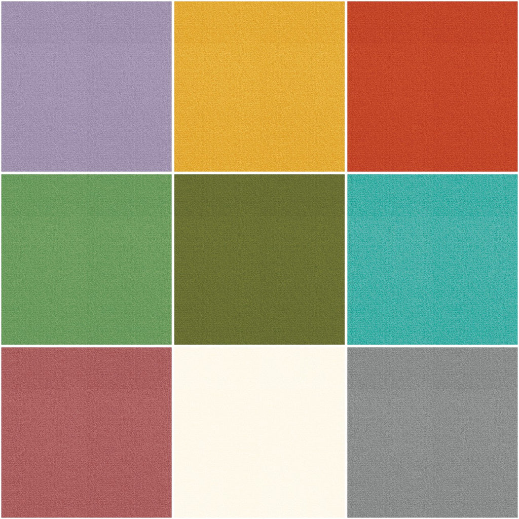 Wool Spring 10in Squares, 9pcs/bundle