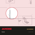 Needle HAX14(single piece), Janome #102408089 — shown on the Janome parts diagram