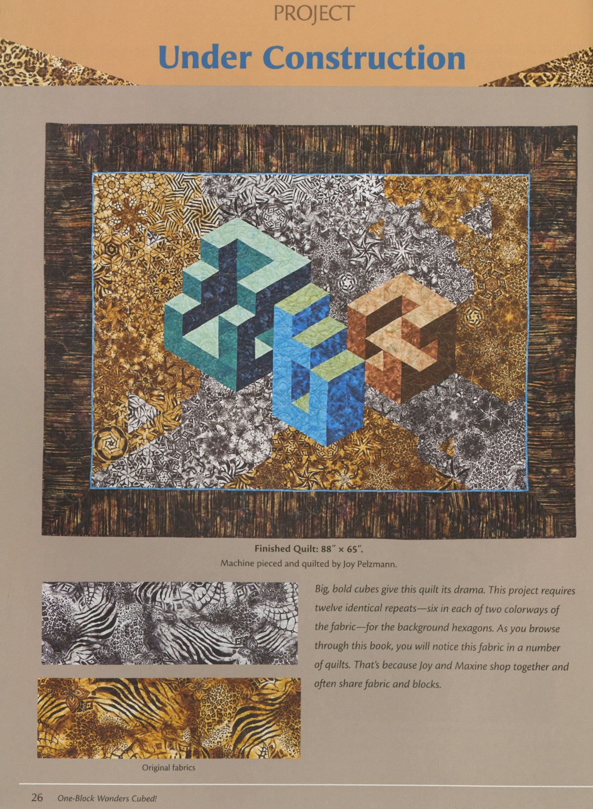 One-Block Wonders Cubed