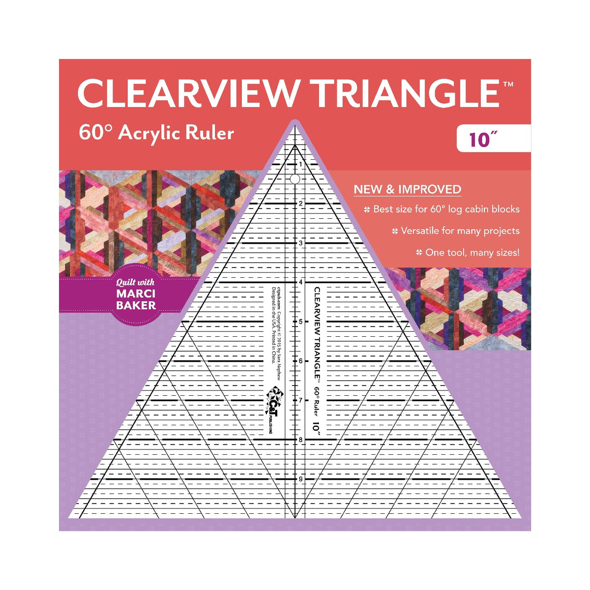 10in Clearview Triangle Ruler