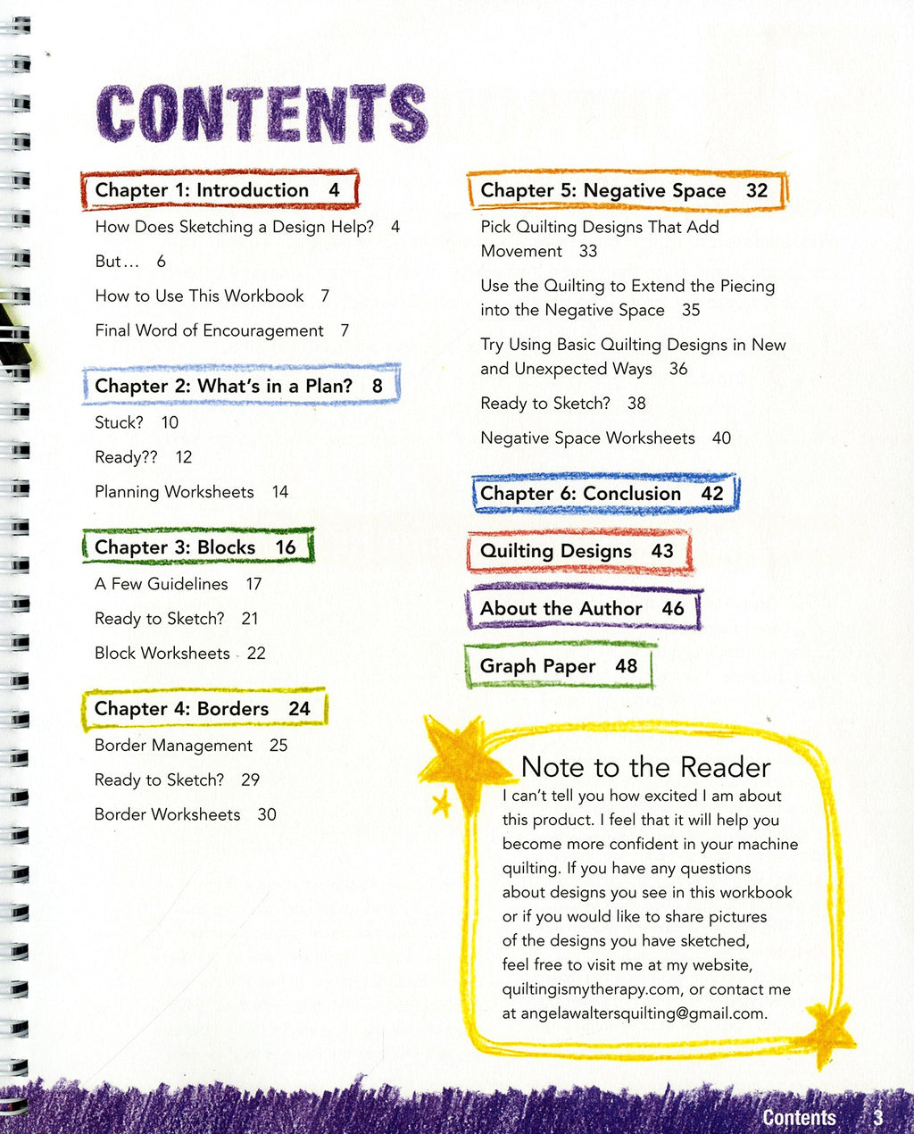 Free-Motion Quilting Workbook