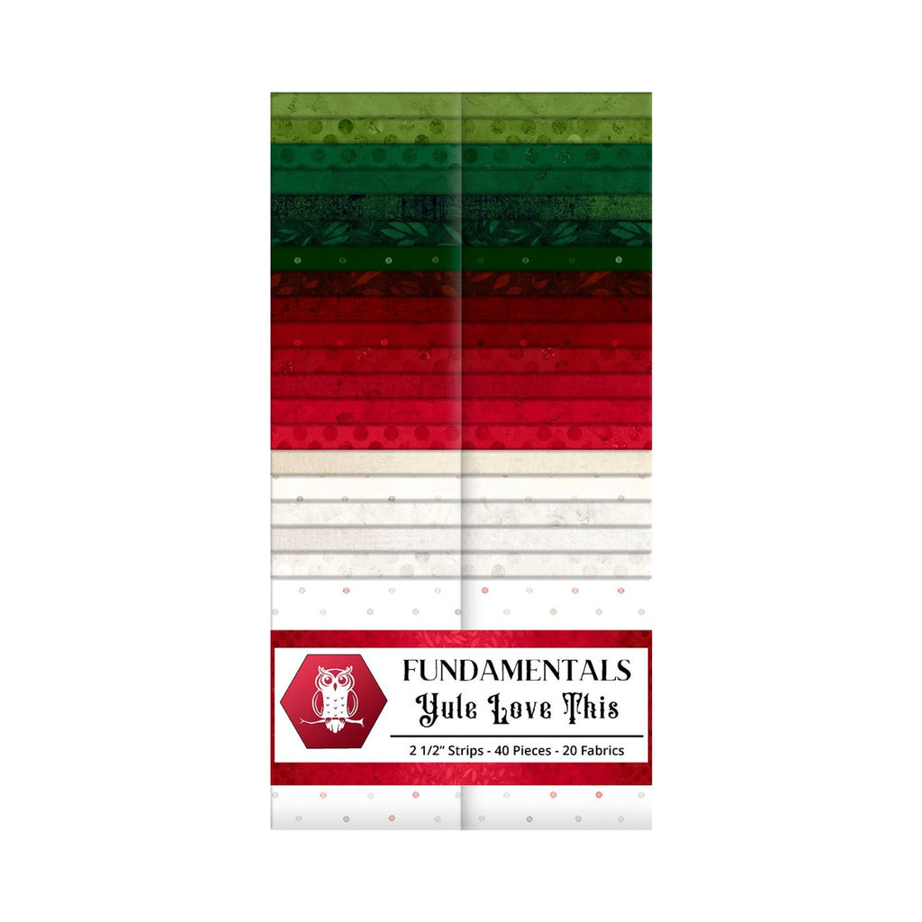 2.5in Strips Yule Love This 40pcs 2pcs of Each Print