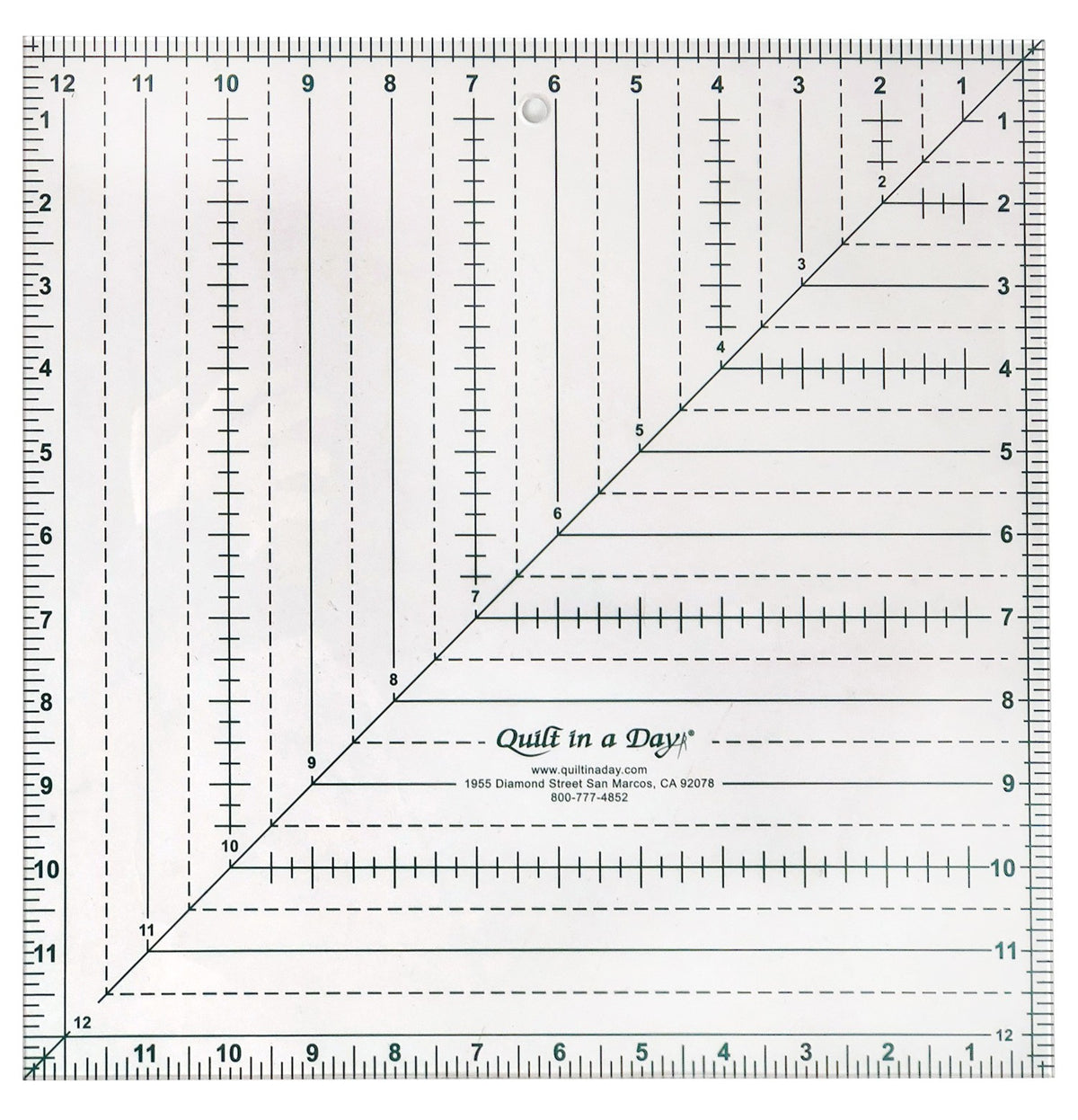 Quilt In A Day 12 1/2in Square-Up Ruler
