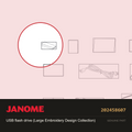 USB Drive Lrge Emb Design Coll, Janome #202458607 — shown on the Janome parts diagram