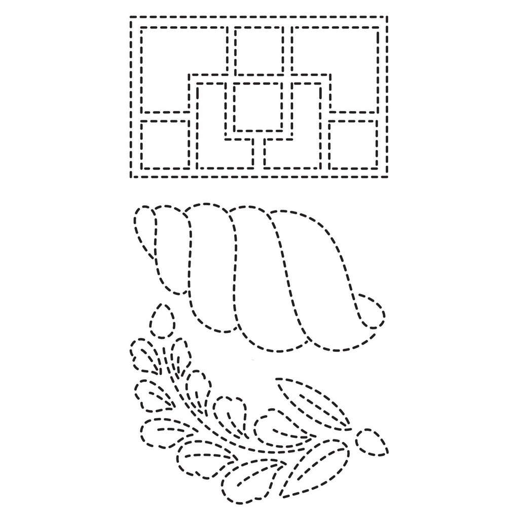 Sashiko Stencils 2 Crests Borders Classic Motifs