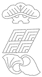Sashiko Stencils 2 Crests Borders Classic Motifs