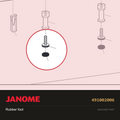Rubber sole, Janome #491002006 — shown on the Janome parts diagram