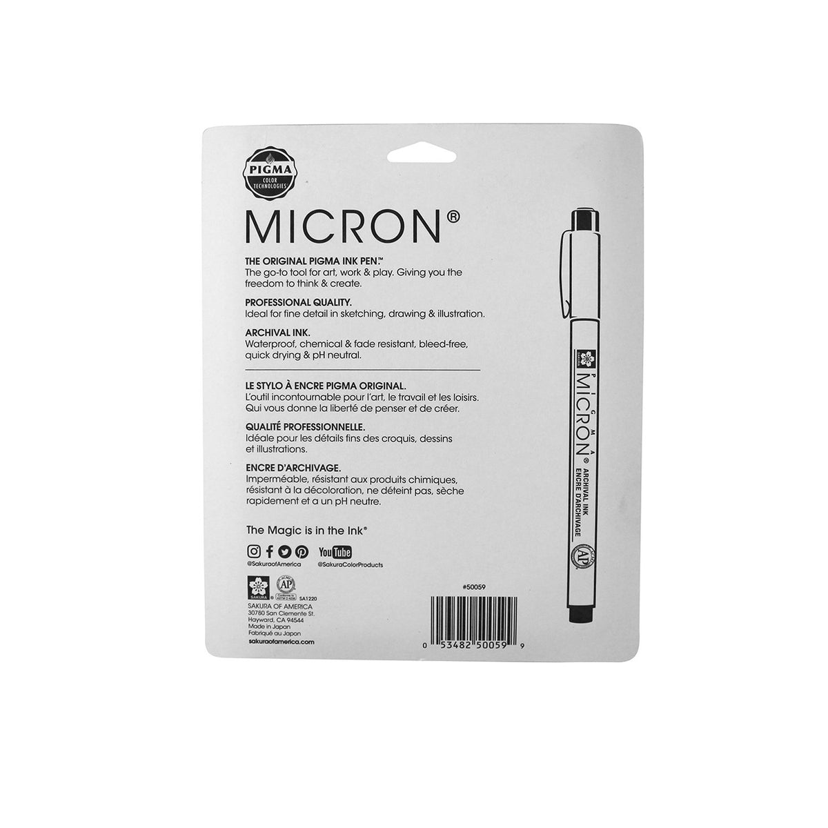 Pigma Micron 10 Piece Set - Black