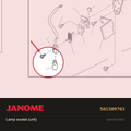 Lamp Socket Unit, Janome #501509703 — shown on the Janome parts diagram