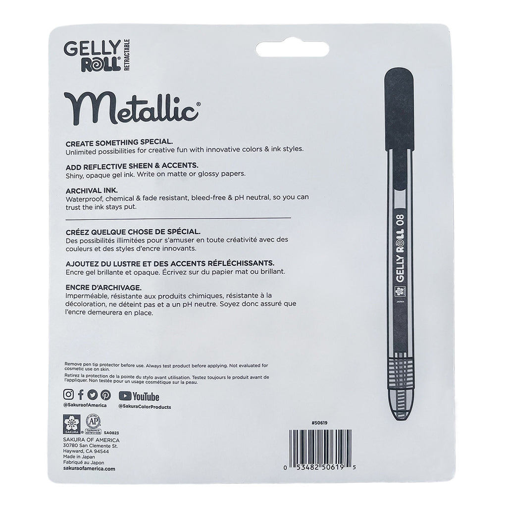 Gelly Roll Retractable Metallic 10pc Set