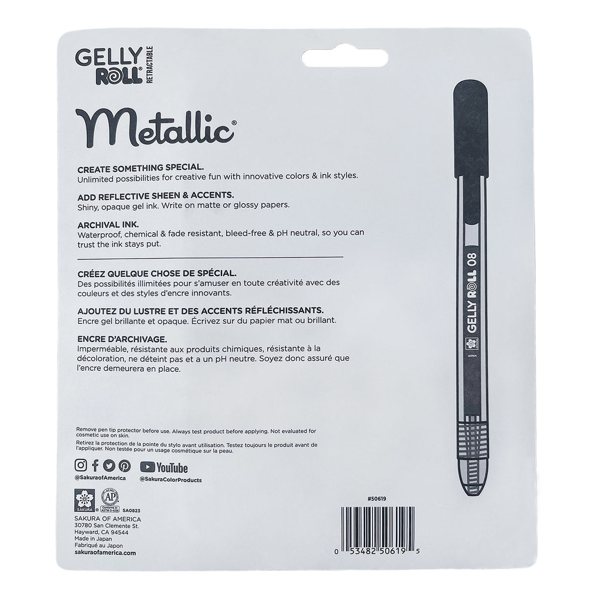 Gelly Roll Retractable Metallic 10pc Set