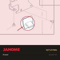 R lever, Janome #507197001 — shown on the Janome parts diagram