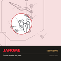 Thread tension set plate, Janome #508051005 — shown on the Janome parts diagram