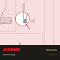 Feed fork spring, Janome #508065002 — shown on the Janome parts diagram