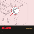 Nut, Janome #508116009 — shown on the Janome parts diagram