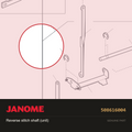 Reverse stitch shaft (unit), Janome #508616004 — shown on the Janome parts diagram