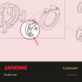 Shuttle Hook, Janome #532096007 — shown on the Janome parts diagram