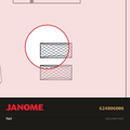 Spool Net, Janome #624806006 — shown on the Janome parts diagram