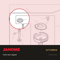 Magnet, Janome #627190010 — shown on the Janome parts diagram