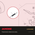 Spring, Janome #639026000 — shown on the Janome parts diagram