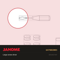 Large screw driver, Janome #647802003 — shown on the Janome parts diagram