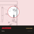 Supporter Shaft Spring, Janome #650036008 — shown on the Janome parts diagram