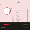 Hinge Screw, Janome #652093009 — shown on the Janome parts diagram