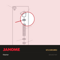 Washer, Janome #652201002 — shown on the Janome parts diagram
