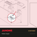 Bobbin Holder Set Plate, Janome #654078004 — shown on the Janome parts diagram