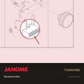 Reverse button, Janome #721014302 — shown on the Janome parts diagram