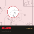 Reverse button (unit), Janome #721606503 — shown on the Janome parts diagram