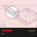 Base, Janome #730010A01 — shown on the Janome parts diagram